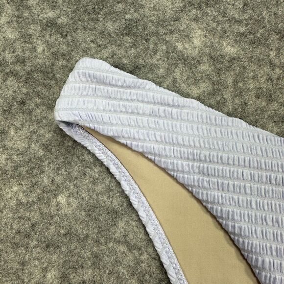 New Lululemon Blue Smocked Mid-Rise Skimpy Swim Bottoms ebej Blue Size 6 - Picture 2 of 7